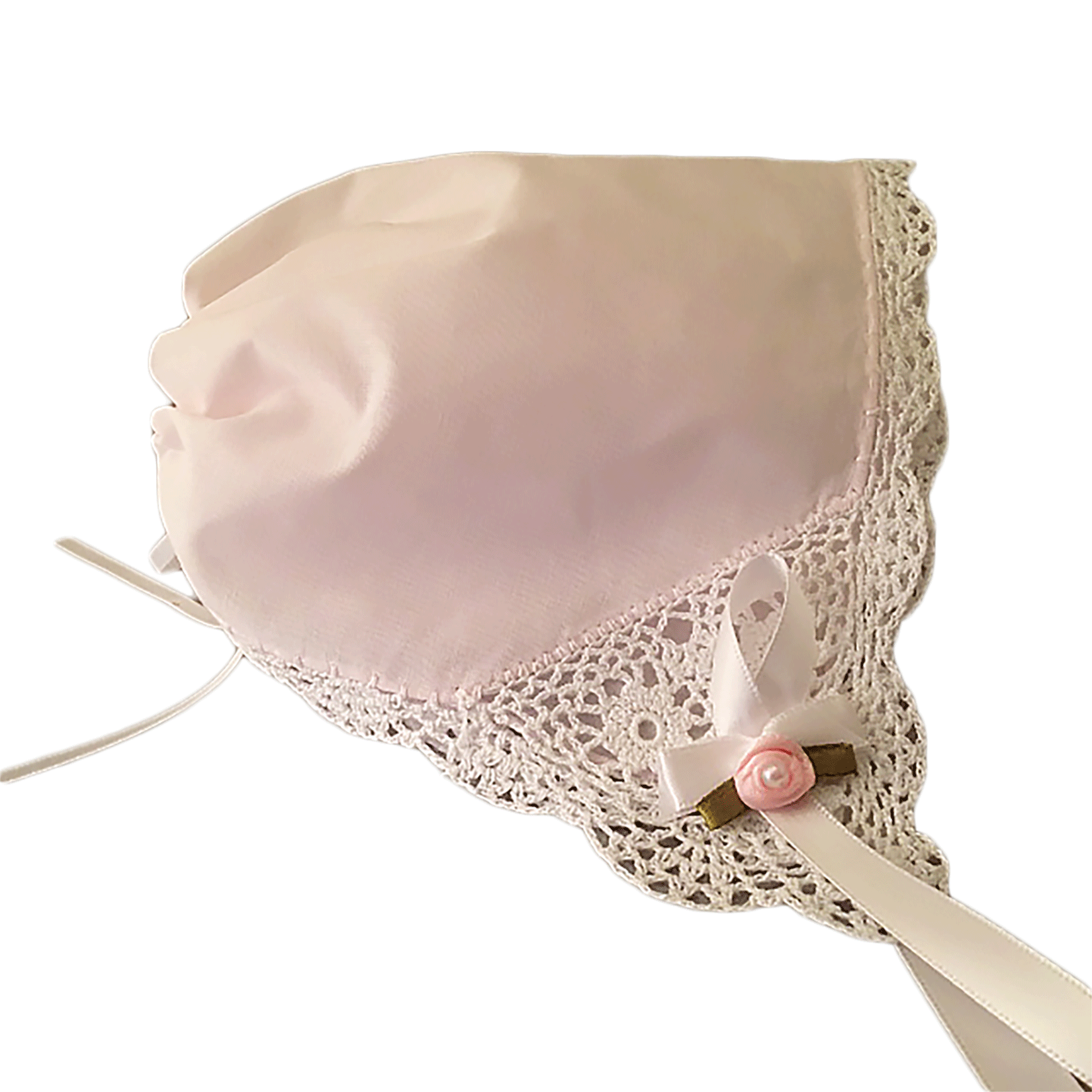 Bonnie Lace Keepsake Bonnet - pink