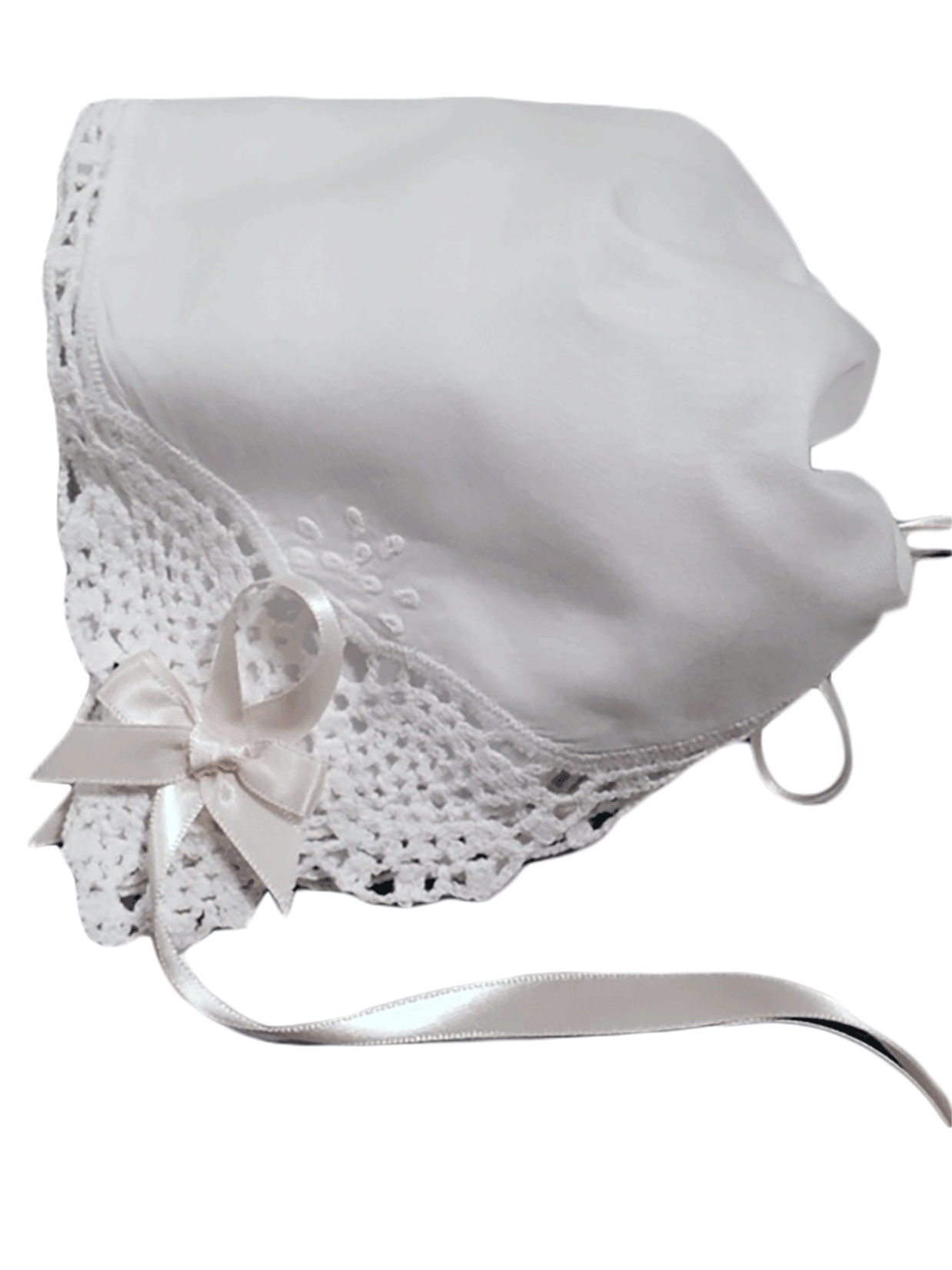 Angel Lace Keepsake Handkerchief Bonnet