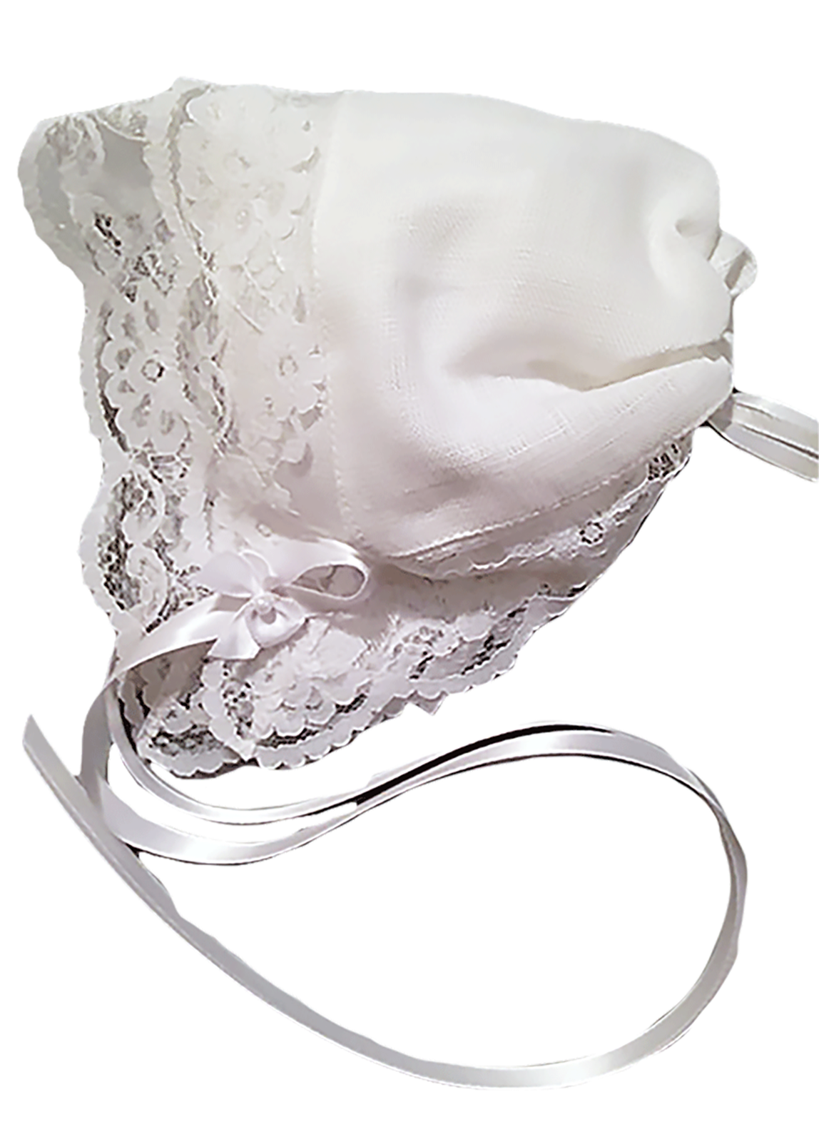 Bridal Dress Lace Baby Hankie Bonnet - Linen Center