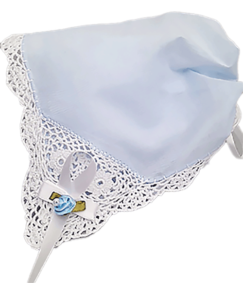 Timeless Blue Bonnie Lace Hanky Bonnet