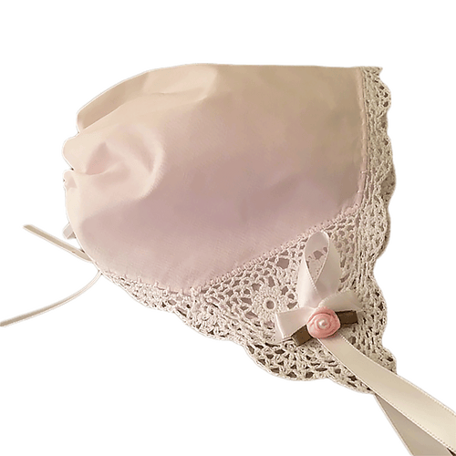 Bonnie Lace Keepsake Bonnet - pink