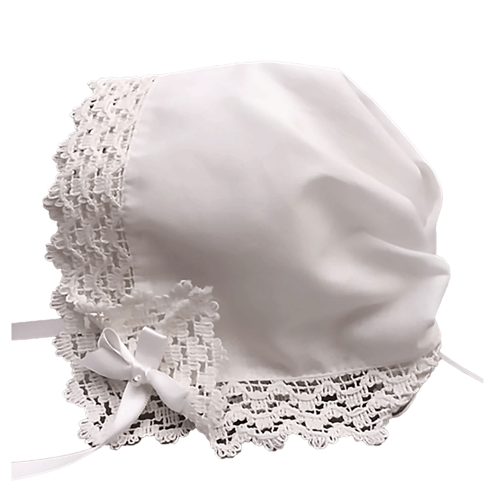 Country Abbey Lace Heirloom Hanky Bonnet – The Christening Corner