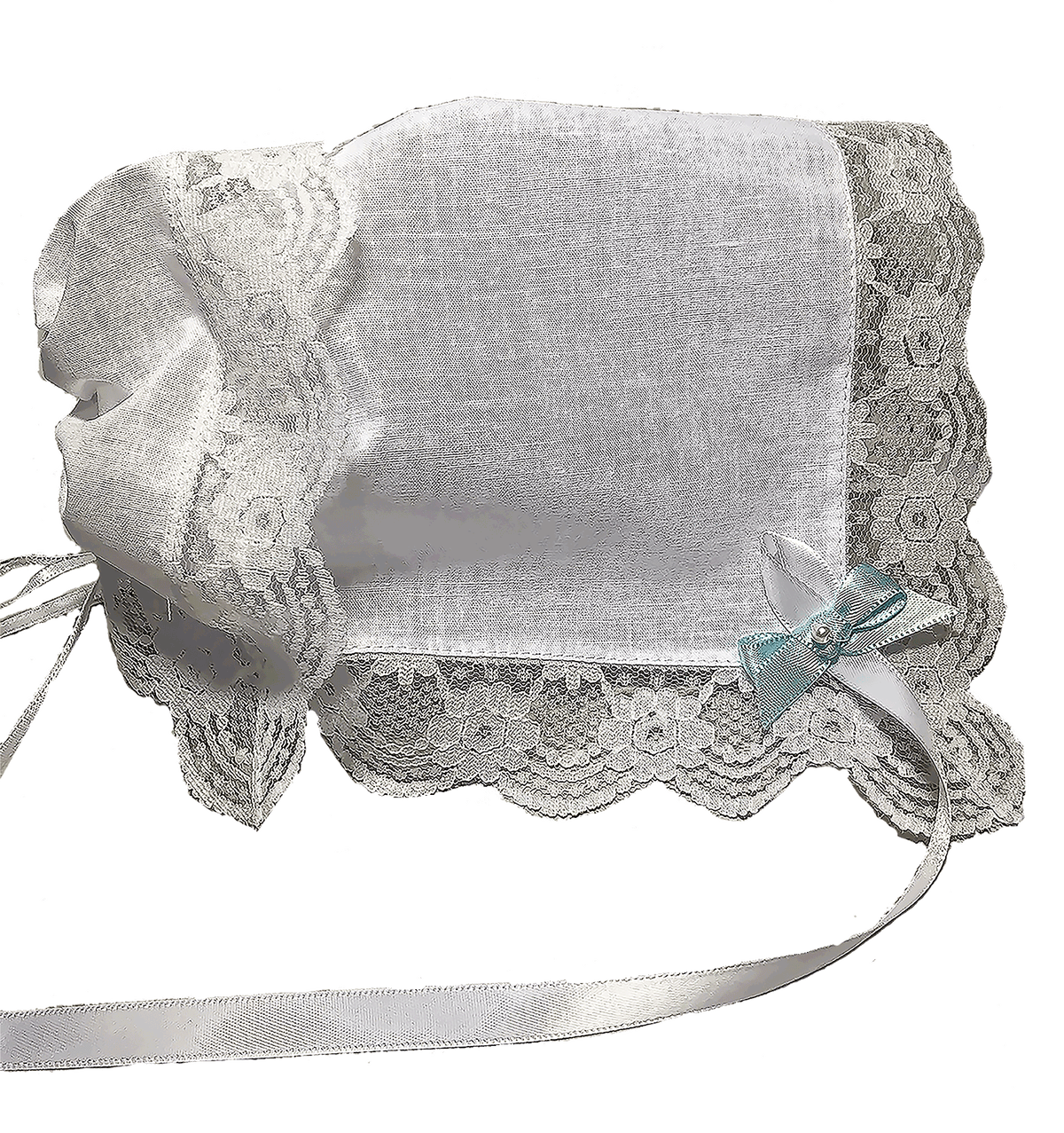 Regal Lace Christening Magic Hankie Bonnet