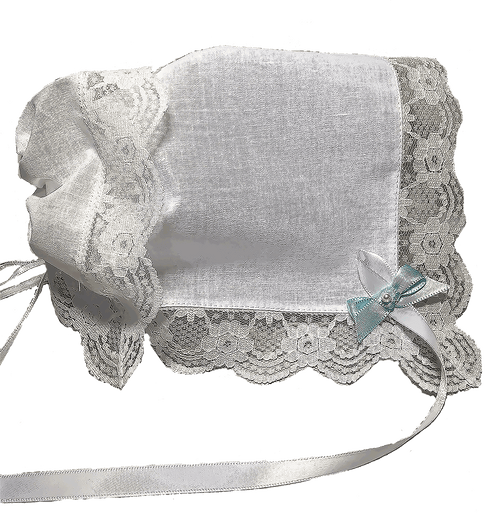 Heirloom Regal Lace Christening Magic Hankie Bonnet