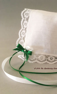 Rose of Sharon Lace, Irish Linen Keepsake Hankie Bonnet
