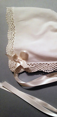 Shell Lace Cotton Magic Hankie Bonnet for Baby