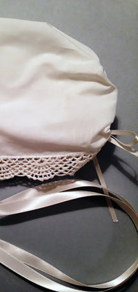 Shell Lace Cotton Magic Hankie Bonnet for Baby