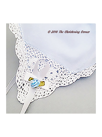 Bonnie Lace Keepsake Bonnet - blue