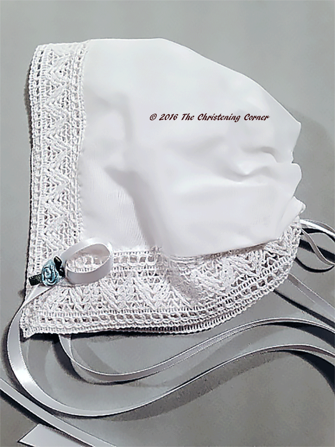 Chapel Lace Magic Baby Hankie Bonnet