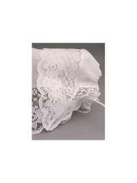 Glorious Lace Baby Handkerchief Bonnet