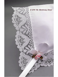 Garden Party Lace Baby Keepsake Hanky Bonnet