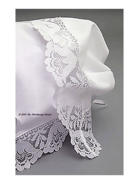 Garden Party Lace Baby Keepsake Hanky Bonnet