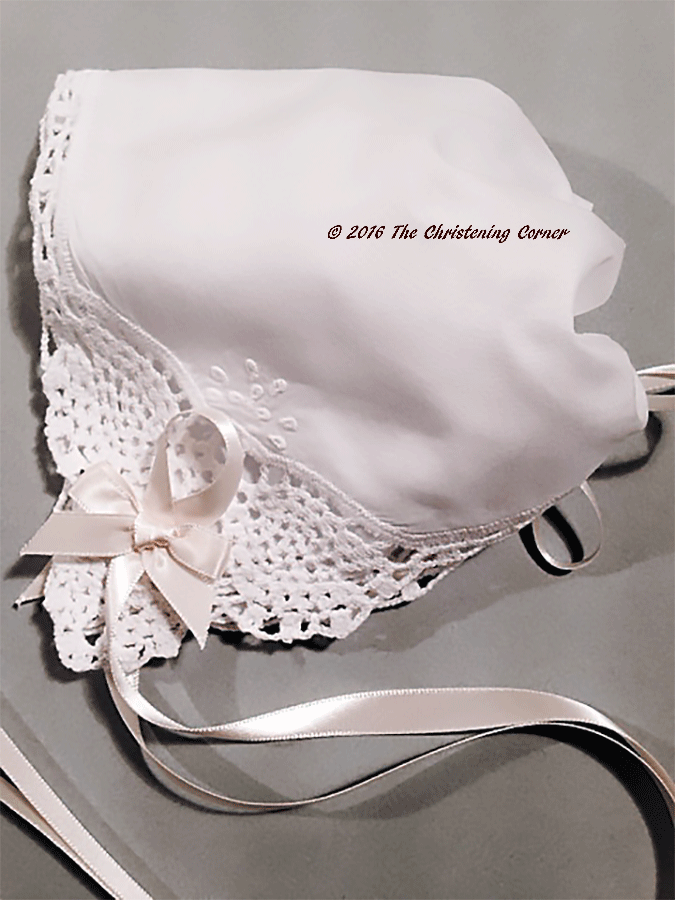 Angel Lace Keepsake Handkerchief Bonnet