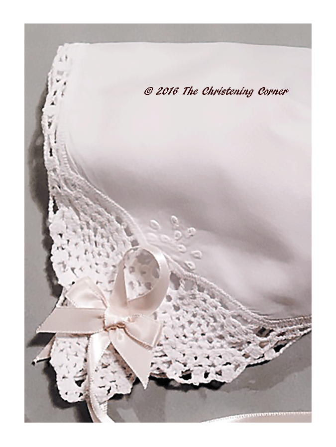 Angel Lace Keepsake Handkerchief Bonnet