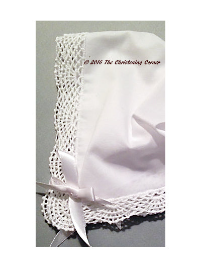 Shell Lace Cotton Magic Hankie Bonnet for Baby
