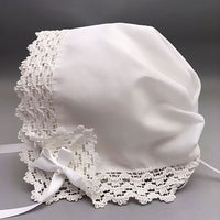 Country Abbey Lace Keepsake Handkerchef Bonnet