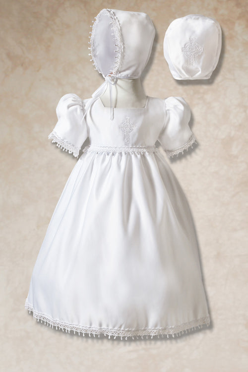 Corrine Irish Celtic Cross Christening Gown