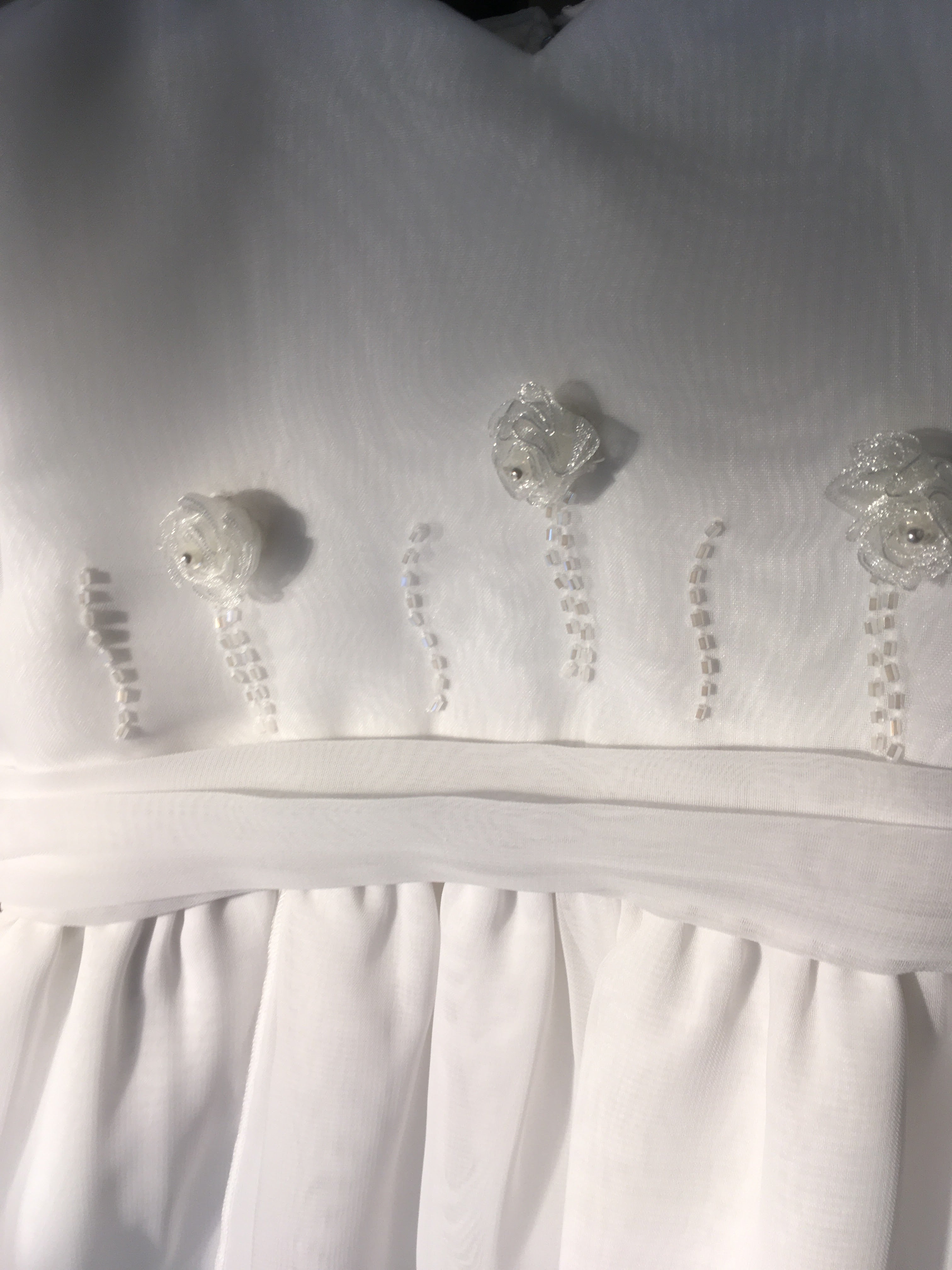 Sarah Louise Christening Gown with Glass Bead Accents