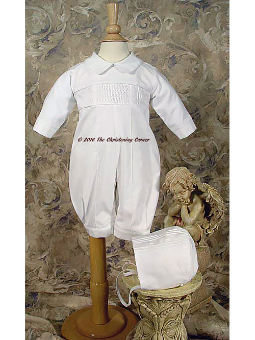 Boys Long Sleeve Christening Baptism Coverall