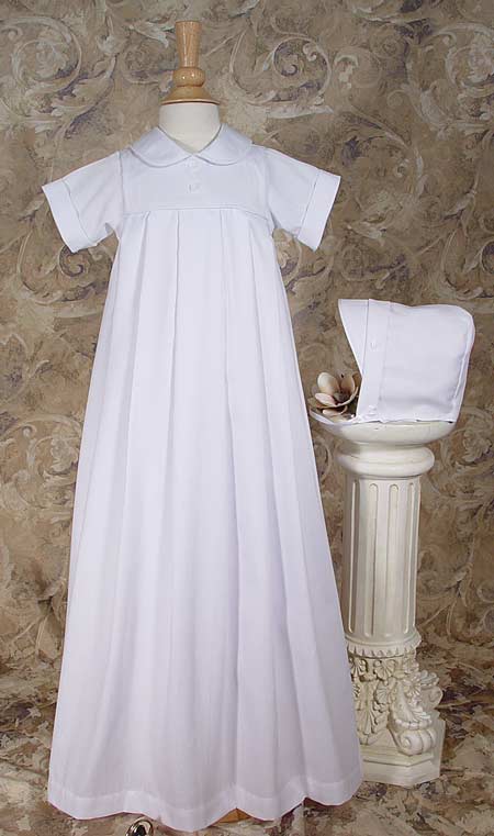 White Baptism Gown for Little Boy
