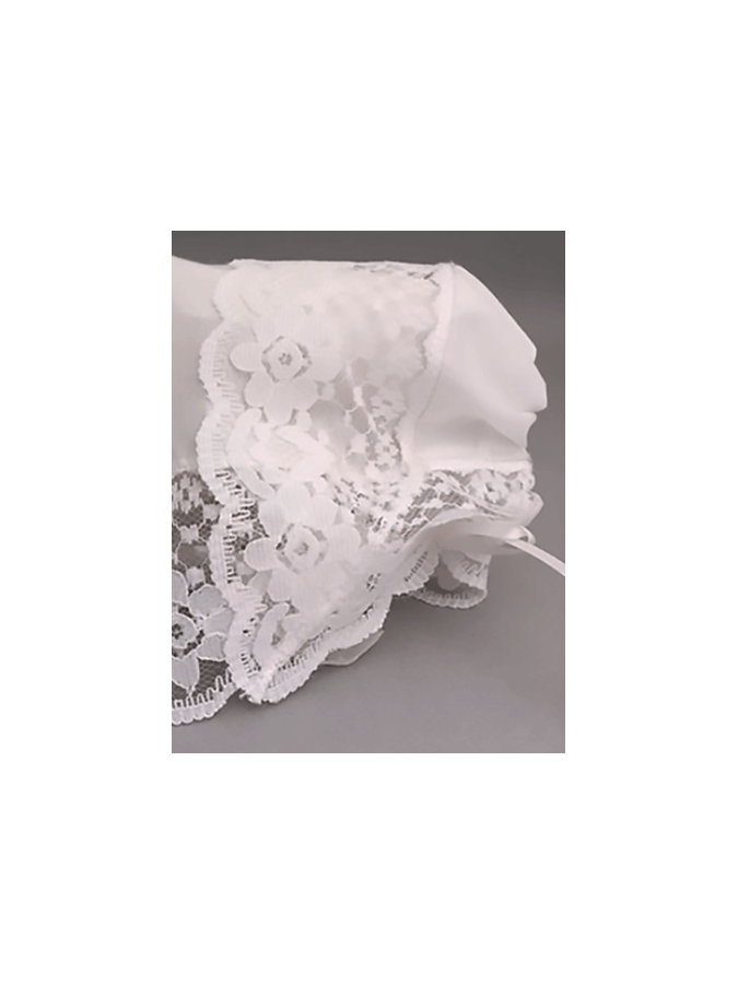 Glorious Lace Baby Handkerchief Bonnet
