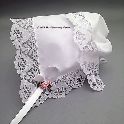 Garden Party Lace Baby Keepsake Bonnet