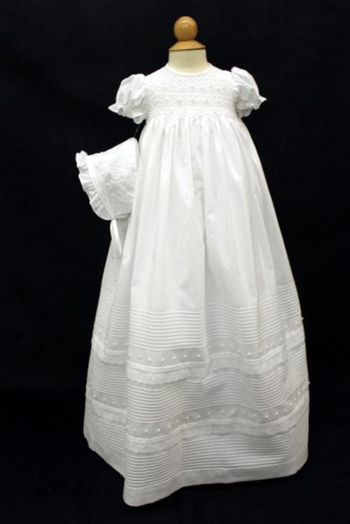 Will Beth Royal Length  Christening Gown with Bonnet