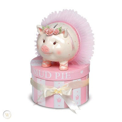 Mud Pie Ballerina Piggy Bank